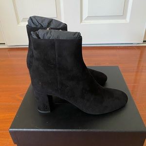 Saint Laurent Lou Suede Ankle Boots